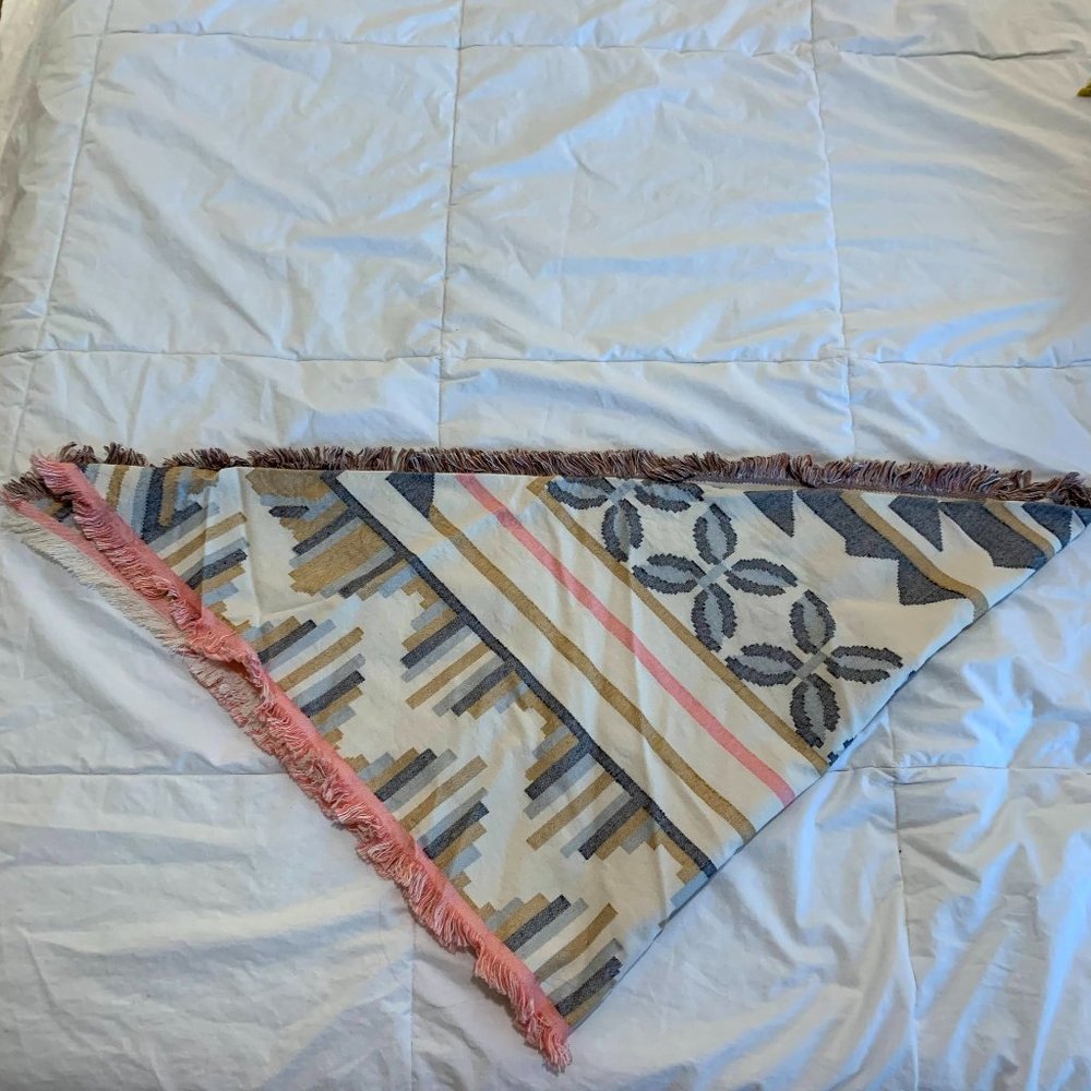 Abercrombie & Fitch Oversized Aztec Pattern Scarf